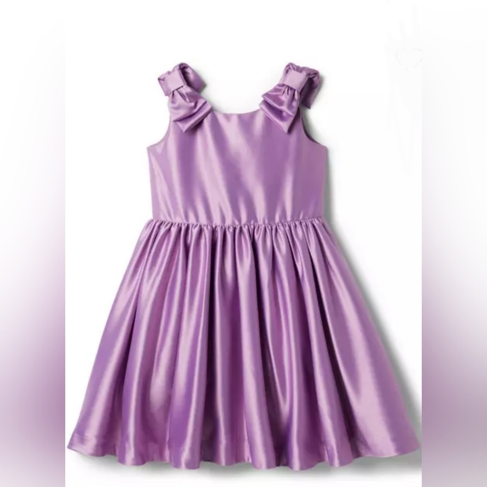 Janie And Jack Satin Bow Sleeve Dress